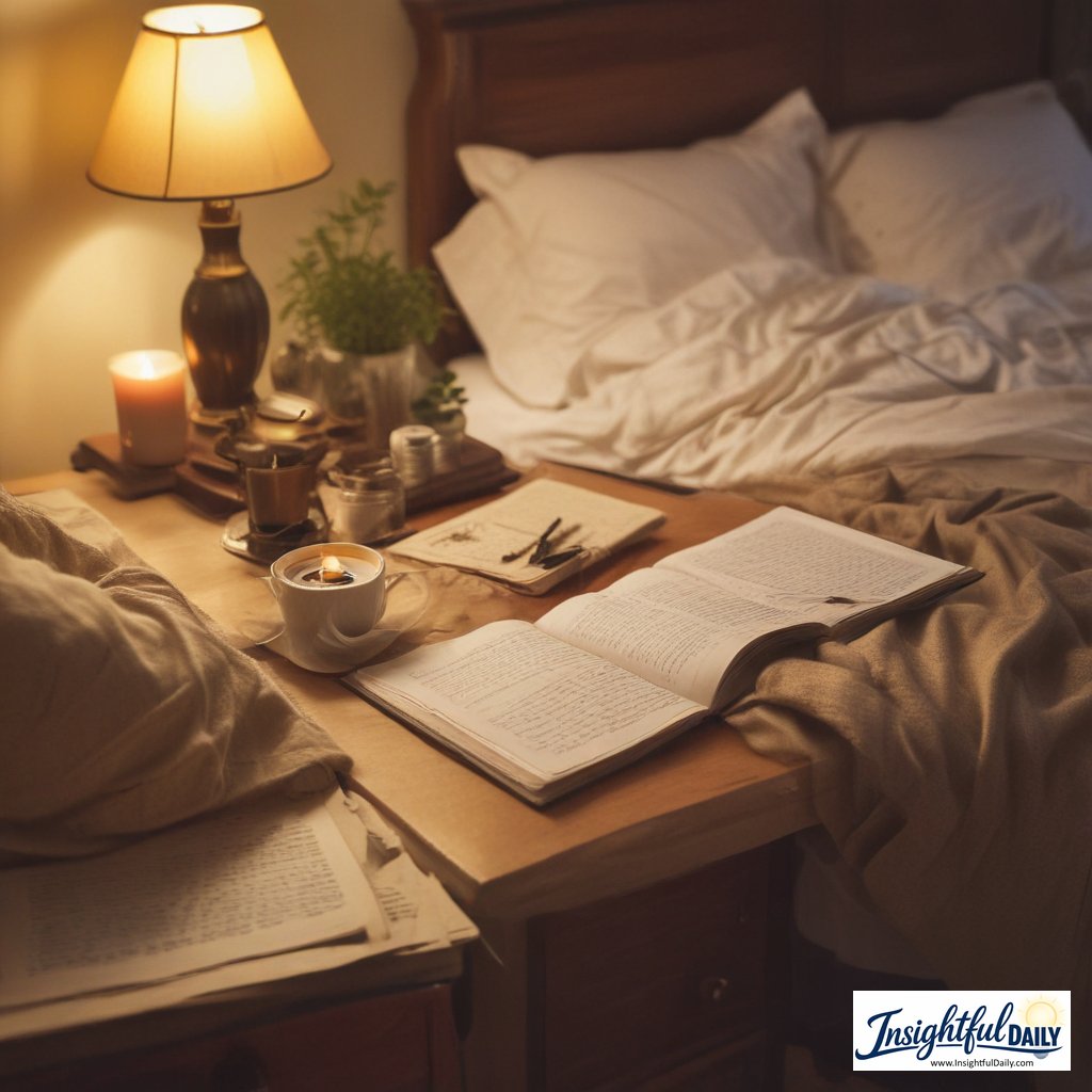Person journaling before bed as part of a healthy digital detox night routine instead of using phone before bed